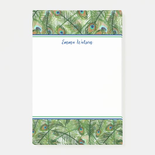 Post-it Notes-Peacock Feathers Post-it® Notes (Voorkant)