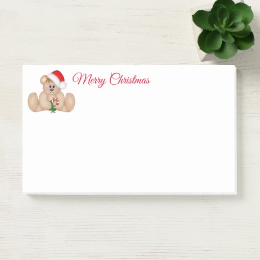 Post-it-Notes-Père Noël Bear Post-it Notes (Bureau)