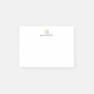 Post-it® Notes personnalisables Gold Double Happiness