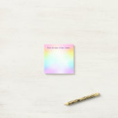 Post-it® Notes personnalisables Pastel Rainbow Post It (Sur un bureau)