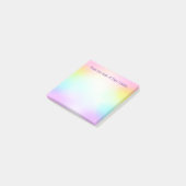 Post-it® Notes personnalisables Pastel Rainbow Post It (Incliné)