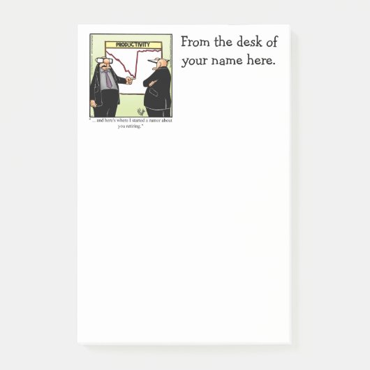 Post-it® Notes personnalisables pour l'Humour d'entreprise  (Devant)