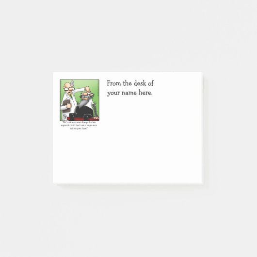 Post-it® Notes personnalisables sur l'Humour Médicale amusa (Devant)