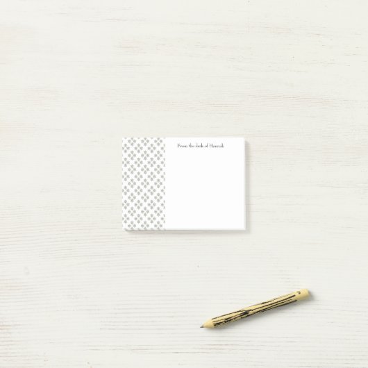 Post-it® Notes personnalisées Art Déco Mini étoiles (Sur un bureau)