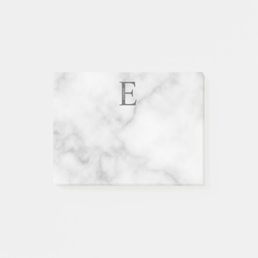 Post-it® Notes personnalisées avec monogramme et nom (Devant)