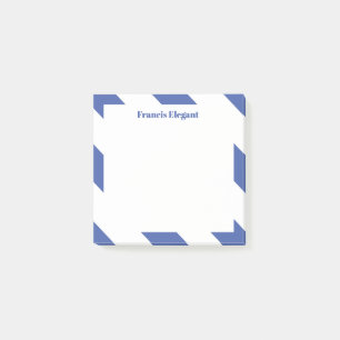 Post-it® Notes personnalisées Bleu strié