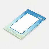 Post-it® Notes personnalisées Blue Sky Ocean Waves (Incliné)