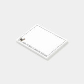 Post-it® Notes personnalisées Corgi mignon (Incliné)