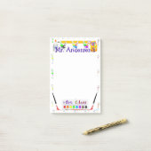 Post-it® Notes personnalisées de Courrier-it® de classe (Sur un bureau)