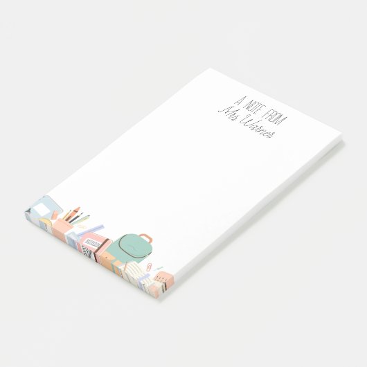 Post-it® Notes personnalisées de l'enseignant (Incliné)