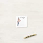 Post-it® Notes personnalisées de Mitzvah (Sur un bureau)