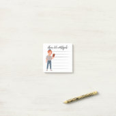 Post-it® Notes personnalisées de Mitzvah (Sur un bureau)