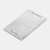 Post-it® Notes personnalisées élégantes Argent/Or (Incliné)