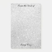 Post-it® Notes personnalisées élégantes Argent/Or (Devant)