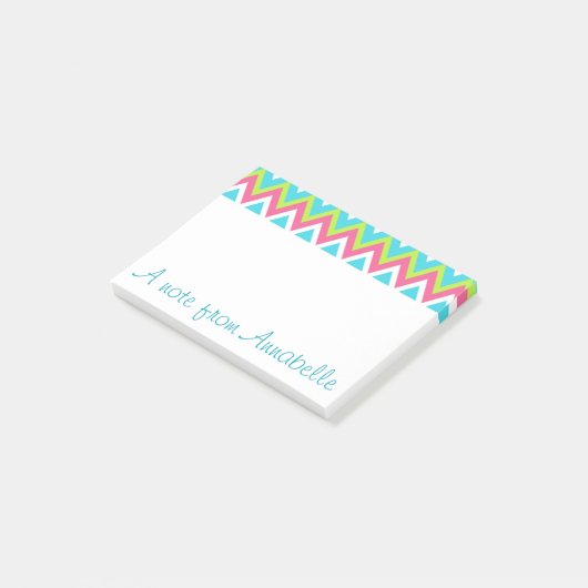Post-it® Notes personnalisées et lumineuses sur l'arc-en-ci (Incliné)