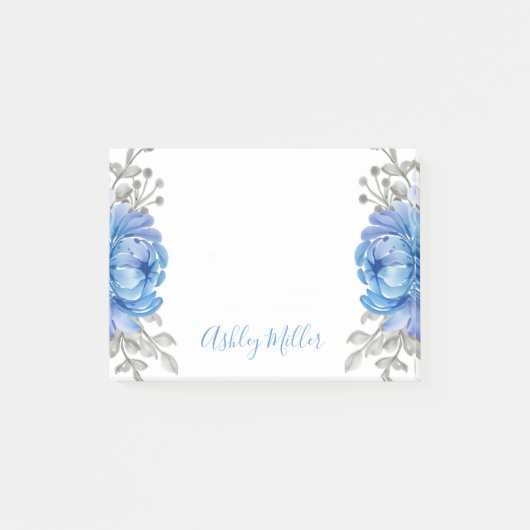 Post-it® Notes personnalisées florales (Devant)