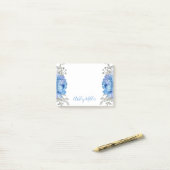 Post-it® Notes personnalisées florales (Sur un bureau)