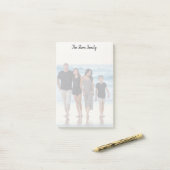 Post-it® Notes personnalisées Photo famille complète (Sur un bureau)