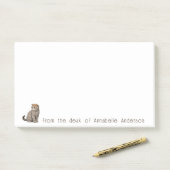 Post-it® Notes personnalisées pour chat Scottish Fold (Sur un bureau)