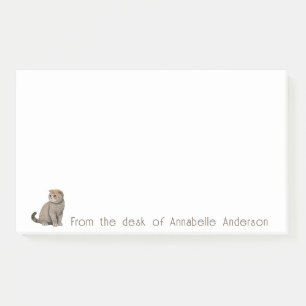 Post-it® Notes personnalisées pour chat Scottish Fold