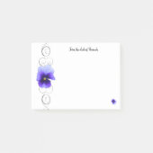 Post-it® Notes personnalisées Purple Pansy (Devant)