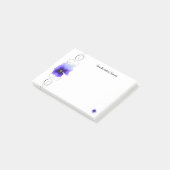 Post-it® Notes personnalisées Purple Pansy (Incliné)