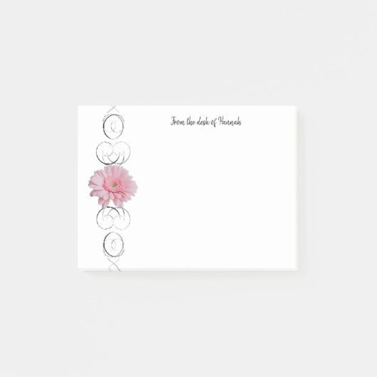 Post-it® Notes personnalisées rose Gerber Daisy (Devant)