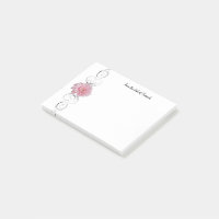 Notes personnalisées rose Gerber Daisy