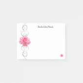 Post-it® Notes personnalisées rose rose (Devant)