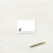 Post-it® Notes personnalisées sur le chien de berger austra (Sur un bureau)