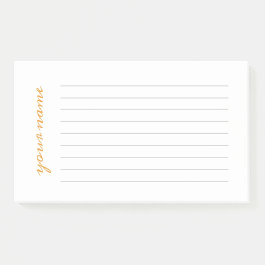 Post-it® Notes personnalisées sur les articles linéaires (Devant)