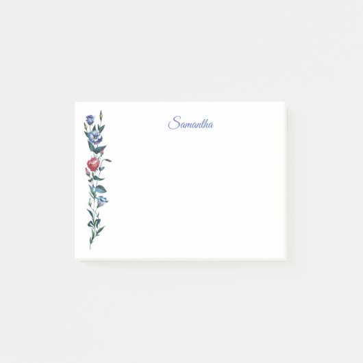 Post-it® Notes personnalisées sur les billets de fleurs (Devant)