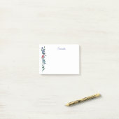 Post-it® Notes personnalisées sur les billets de fleurs (Sur un bureau)