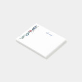 Post-it® Notes personnalisées sur les billets de fleurs (Incliné)