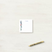 Post-it® Notes personnalisées sur les billets de fleurs (Sur un bureau)
