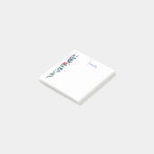 Post-it® Notes personnalisées sur les billets de fleurs (Incliné)