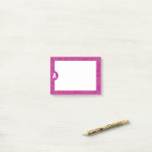 Post-it notes personnalisés avec initiale pour ell (Sur un bureau)