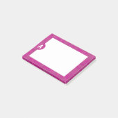 Post-it notes personnalisés avec initiale pour ell (Incliné)