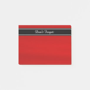 Post-It Notes personnalisés rouge noir blanc