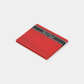 Post-It Notes personnalisés rouge noir blanc (Incliné)