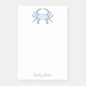 Post-it® Notes personnalisés sur le crabe bleu | Maison de  (Devant)