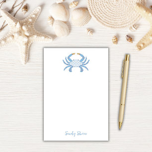 Post-it® Notes personnalisés sur le crabe bleu   Maison de 