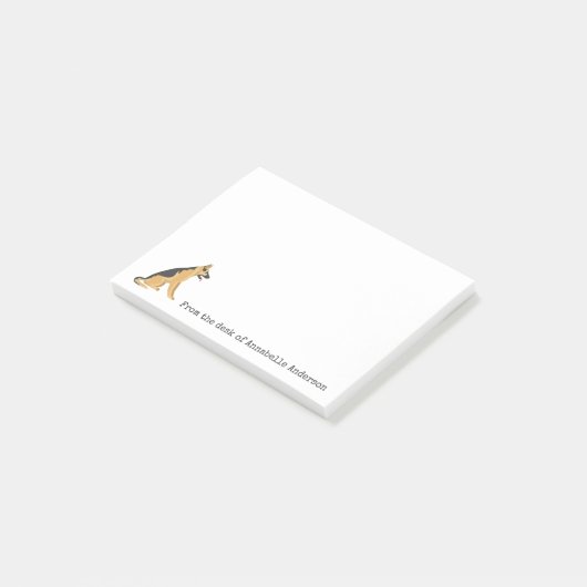 Post-it® Notes personnelles allemandes Shepard (Incliné)