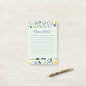 Post-it® Notes Personnelles Florales (Sur un bureau)