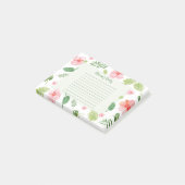 Post-it® Notes personnelles florales (Incliné)