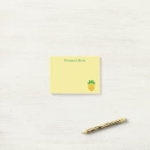 Post-it® Notes personnelles sur l'ananas jaune (Sur un bureau)