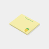 Post-it® Notes personnelles sur l'ananas jaune (Incliné)