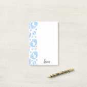 Post-it Notes Pieds bébé Garçon Eléphant (Sur un bureau)