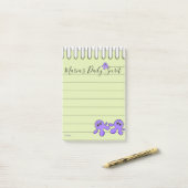 Post-it Notes Pieuvre Violette (Sur un bureau)