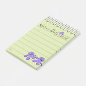 Post-it Notes Pieuvre Violette (Incliné)